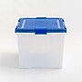 Iris 74 Quart Element Resistant Ultimate Clear Plastic Latching Storage Bin, Clear, 3/Pack (500142)~#|#~D6D802EA-03E7-45C0-84959E65E70F5F96_sc7