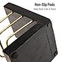 Mind Reader Wood Decorative Basket Book Ends, 5", Black/Gold (BOOKBASK2-BLK)~#|#~D6E3A88D-1BA0-473C-B1D834FAB0DDF55B_sc7
