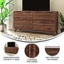 Flash Furniture Hatfield Wood Console TV Stand, Screens up to 64", Dark Walnut (EM0372WAL)~#|#~D6ECC3F2-C2AA-445E-881D3FA8E91B4F16_sc7