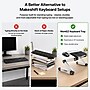 Uncaged Ergonomics WorkEZ Adjustable Keyboard and Mouse Tray, Silver (WEKTs)~#|#~D6EDEE3E-1C4F-41CF-BA55532641B4E864_sc7