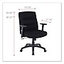 Alera® Kësson Series Height Adjustable Arm Fabric Swivel Computer and Desk Chair, Black (12010-03B )~#|#~D738D3AF-5D10-49E1-9F059EA397276444_sc7