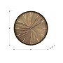 Monarch Specialties Inc. 20" Round Wall Clock, Brown (I 9051)~#|#~D741624C-732E-4563-A85C4CB7F5C281D7_sc7