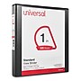 Universal Economy 1" 3-Ring View Binders, D-Ring, Matte Black (UNV20741)~#|#~D7498237-D6AB-4703-A7EB606C8372BD01_sc7