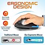 Delton T100 Wireless Ergonomic Trackball USB Mouse, Black (DMST100-WB)~#|#~D7847B2D-2010-4C6C-AB158370693ACBCB_sc7