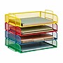 Mind Reader Metal Side Loading Stackable Letter Tray, Multicolored (DSTACK4-ASST)~#|#~D785B9D3-2FC9-4511-A27A1B1410C77AB9_sc7