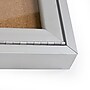 Ghent 1 Door Enclosed Natural Cork Bulletin Board, Satin Aluminum Frame, 36"H x 30"W, (GHEPA13630K)~#|#~D79A3808-5A77-4E9F-AC0FE70A137A87A3_sc7