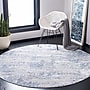 Safavieh Amelia Collection 8' x 8' Round Area Rug, Machine Made, Ivory/Blue (ALA700A-8R)~#|#~D7A82AEE-6061-4C71-BB35127AB06255ED_sc7