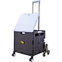 Dbest Stair Climber Quik Cart Swing Lid Four Swivel Wheeled Rolling Crate Teacher Utility, Sky Blue (01-954)~#|#~D7CDC1C8-F054-4168-8F9B0C3E7F5F613C_sc7