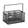 Mind Reader 4-Compartment Metal Organizer Holder Desk Organizer, Gray (MESHBASKET-GRY)~#|#~D7DA024A-2560-4A3E-A9D93F2440FC39B6_sc7