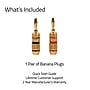 Fluance Banana Plug 24K Gold-Plated connectors 16 to 12 AWG Speaker Wire, Pair~#|#~D7DE71FA-4AB3-496F-A94D64853B0FF047_sc7