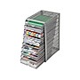 Mind Reader 10-Compartment Metal Mesh File Storage Drawers, Silver (10CABMESH-SIL)~#|#~D7F7BE54-3AB7-4A7E-A5E59A7B7447B85E_sc7