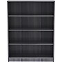 Lorell 48" 4-Shelf Bookcase with Adjustable Shelves, Weathered Charcoal Laminate (LLR69566)~#|#~D81AF747-05F7-4B70-A031AFD5DAA6E3DE_sc7