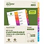 Avery Ready Index Table of Contents EcoFriendly Paper Dividers, 1-8 Tabs, Multicolor, 3 Sets/Pack (11081)~#|#~D81CBCCD-4E65-4987-B03DFFB0D94C37B9_sc7