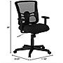 Alera Etros Mesh and Fabric Office Chair with Fixed Arms, Black (ALEET42ME10B)~#|#~D833AC70-4D78-4175-B7FE257F4206F4E7_sc7