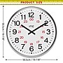 Infinity Instruments Profuse 19" Quartz Wall Clock, Plastic Case, Battery Powered (14246SV-3657)~#|#~D83B8786-A0FC-4420-95A491A2550A734B_sc7