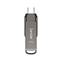 Lexar JumpDrive D400 Dual 64GB USB 3.1 Flash Drive, Titanium (LJDD400-64G-BNU)~#|#~D8434F0A-22F4-40EB-84490E745A622F43_sc7