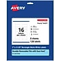Avery Durable Removable Rectangle Multipurpose Labels, 1" x 2-5/8", White, 128/Pack (94201)~#|#~D8591FEA-F14B-4084-8C407A9FC7ECF2F2_sc7