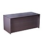 Boss Office Products 66"W U-Shaped Executive Desk with Box/Box/File Storage Pedestal and 4 Door Hutch, Driftwood (GROUPA15-DW)~#|#~D87340E8-B60E-4DB8-837F29C14A001E9E_sc7