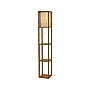 Adesso Wright 63" Walnut Floor Lamp with Square Natural Shade (3138-12)~#|#~D8B1C493-211C-41B6-B8630B9432A21BCE_sc7