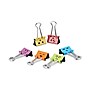 Universal Emoji Themed Binder Clips in Dispenser Tub, Medium, Assorted Colors, 42/Pack (UNV31031)~#|#~D8C27884-FCC3-4F76-8454E31574519BD0_sc7