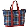 L.L.Bean Everyday Lightweight Polyester Plaid Tote Bag, Navy Stewart (1000296906)~#|#~D8E069DA-C720-42A5-B3C7B4D7E65DB873_sc7