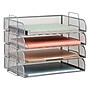 Mind Reader Metal Side Loading Stackable Letter Tray, Silver (DSTACK4-SIL)~#|#~D8F8BCDB-64BB-453B-9C9ADB66082DAF6E_sc7