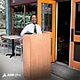 AdirOffice 46" Portable Lectern, Medium Oak (661-07-MEO)~#|#~D90A4666-8E1C-4D3B-83CD6FA70F867B4C_sc7