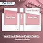 Davis Group Standard View 2" 3-Ring Binders, Blush, 6/Pack (7413-11-06)~#|#~D9261A6D-214D-407D-8C4B5128289AFBD1_sc7
