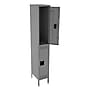 Tennsco 78" 2-Tier Medium Gray Storage Locker (TNNDTS1218361MG)~#|#~D9395B90-E293-4403-886F5CCC9B72C0FC_sc7