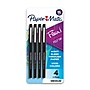 Paper Mate Flair Felt Pen, Medium Point, 0.7mm, Black Ink, 4 Pack (84344)~#|#~D93F7294-988C-4FB8-9012AFC260E02D4C_sc7