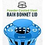 Alpine Industries Metal Commercial Outdoor Rain Bonnet Lid for 38-Gallon Recycling Receptacle, Blue (479-38-A-BLU)~#|#~D93F7F4E-FFC8-47AD-A61177E968FDE116_sc7