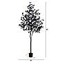 Nearly Natural Pre-Lit Artificial Halloween Black Eucalyptus Tree, 8' (T5225)~#|#~D9492DAC-DBFF-40CA-9DC08DC063068D22_sc7