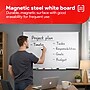 TRU RED Steel Magnetic Whiteboard | Dry Erase Board for Wall, White Board with Satin Frame, 3 ft x 2 ft, + 4 Multicolor Markers~#|#~D967FEA4-C69F-40BB-BFF7EF8A4B0989F0_sc7