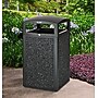 Alpine Industries Steel Outdoor Trash Can with Dome Lid, 40 Gallon, Gray Stone (471-40-GRYS)~#|#~D97BF8A9-D986-4799-A419812729380F08_sc7