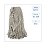 Unisan® Mop Head, Premium Standard Head, Cotton Fiber, 32 oz, White, 12/Case~#|#~D984FC9B-91CE-452E-BE4DFE96396C4076_sc7