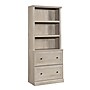 Sauder Select 70"H 3-Shelf Bookcase, Chalked Chestnut (444770)~#|#~D989C4FF-7819-4234-A129B8DF128E840F_sc7