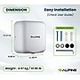 Alpine Industries Hemlock 110 - 120V Automatic Hand Dryer, White (400-10-WHI)~#|#~D99AED87-76FE-4361-A6398D8D7C4F4FB1_sc7