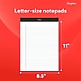 STAPLES Legal Pads, 8.5” x 11”, Wide Ruled, Perforated, 50 Sheets/Pad, 12‑Pack~#|#~D9AFE4C9-F17A-4BA1-B3960D3A7CE9B6C3_sc7