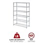 Alera 6-Shelf Commercial Wire Shelving Kit, 72" x 48" x 18", Silver (ALESW664818SR)~#|#~D9ED429A-D9EE-4047-AE6E1A7939D0BA02_sc7