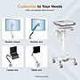 Mount-It! MedHub Powered Height-Adjustable Medical Cart Workstation with Power Kit & Built-In Power Strip, White/Gray (MI-16056)~#|#~D9F2453F-5D15-4C77-8AD7AF20BA340E47_sc7