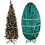 Elf Stor 6 ft. Flocked Pencil Pre-Lit Artificial Christmas Tree (50-300-6FLK-BAG)~#|#~DA14982B-B188-40D6-B11630A66F691979_sc7