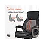 Sharper Image S-600 Active Lumbar Heated Ergonomic Bonded Leather Swivel Executive Massage Chair, Black (60098-BLK)~#|#~DA15338A-06F6-4BB6-87822945EE974921_sc7