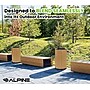 Alpine Industries Steel Outdoor Trash Can with Open Lid, 32 Gallon, Cedar (ALP4400-01-CD)~#|#~DA359F71-767D-43FA-A1A9517EAC3EBF5E_sc7