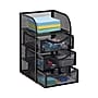 Mind Reader 4-Compartment Metal Desk Organizer, Black (MESHMINI-BLK)~#|#~DA404A50-300B-4E20-9D82998029D9D469_sc7