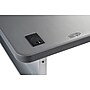 National Public Seating BPFT Series 24"W x 60"D Foldable Rectangular Training Table, Plastic, With Wheels, Charcoal~#|#~DA696FCC-BBD3-4A27-93A4B82D4C6D67BD_sc7