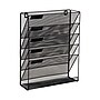 Mind Reader 5-Pocket Metal Mesh Mountable Wall File, Letter Size, Black (MAGSTACK-BLK)~#|#~DA907BB6-C7A8-447B-BA5EB53B79C8A68A_sc7