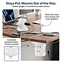Uncaged Ergonomics Retractable Power Strip with USB-C, 4 AC Outlets, 4 USB Ports and 6ft Retractable Cord, White (RC-white)~#|#~DA9228D8-FF4C-4491-A31010AAFC902B8B_sc7