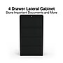 Staples 30" Wide Lateral File Cabinet, 4-Drawer, Assembled, Black, Letter/Legal (20070D)~#|#~DA93F355-DF2E-4257-904A0E1676394D5A_sc7