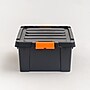 Iris 12 Gallon Heavy Duty Store-It-All Plastic Latching Storage Tote, Black (500215)~#|#~DAA76E56-08BA-447B-9C5BE6F11AC43C37_sc7