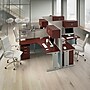 Bush Business Furniture Office in an Hour 63"H x 129"W 4 Person X-Shaped Cubicle Workstation, Hansen Cherry (OIAH007HC)~#|#~DAA9589F-7FDD-4D51-85F7840A3059E296_sc7